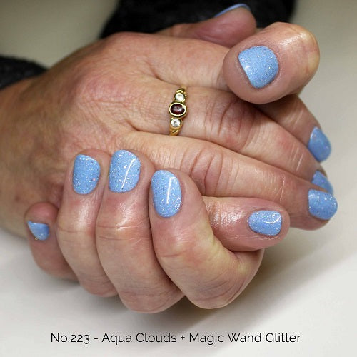 223 - Aqua Clouds - Gemini Nail Polish