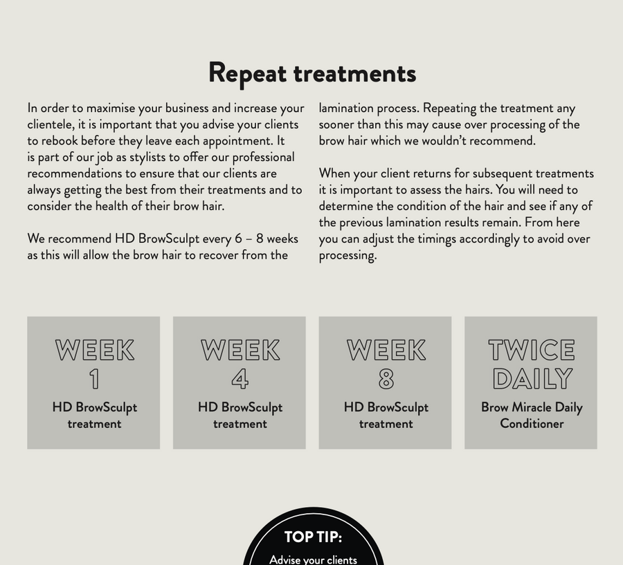 BrowSculpt Repeat Treatments