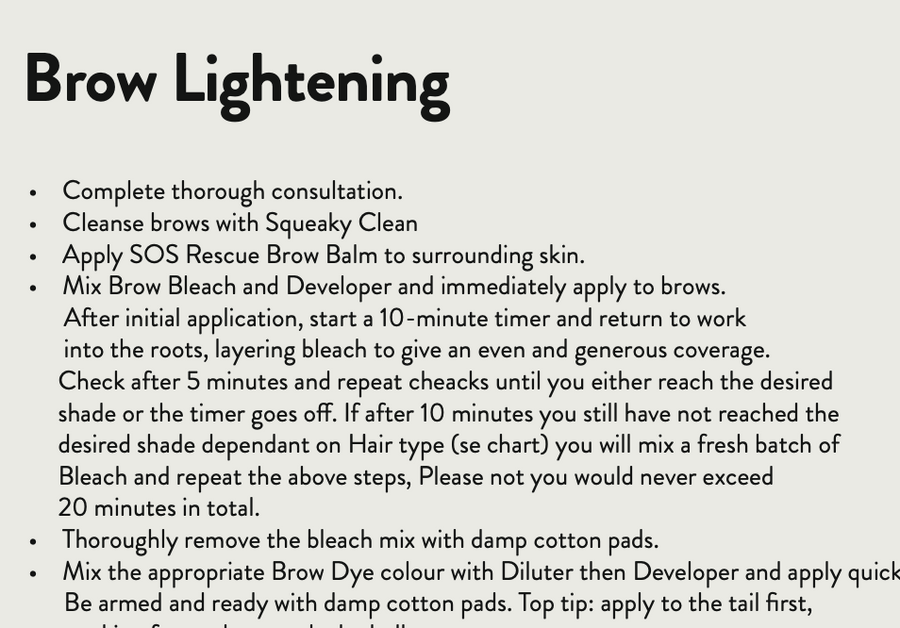 ColourExpert Brow Lightening