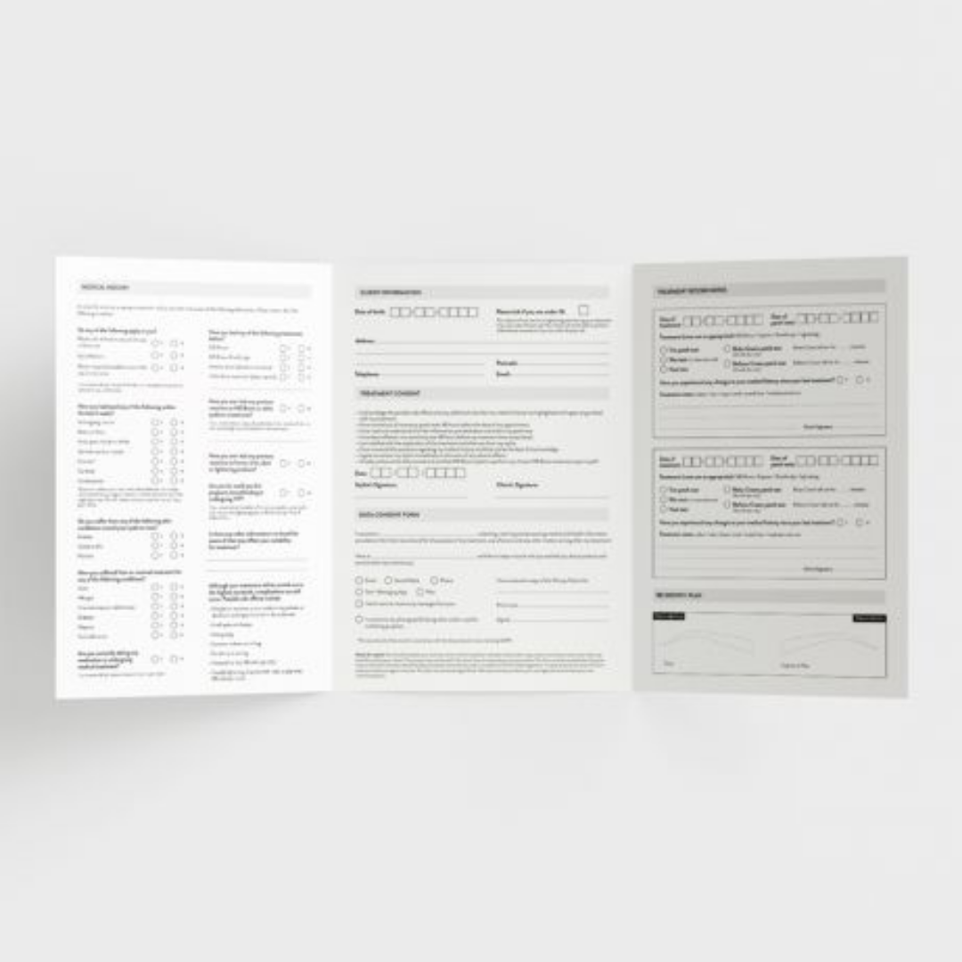 HD Brows Client Record Cards