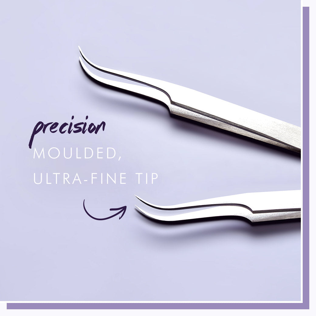 Nouveau Lashes Precision Superfine Curved Tweezers